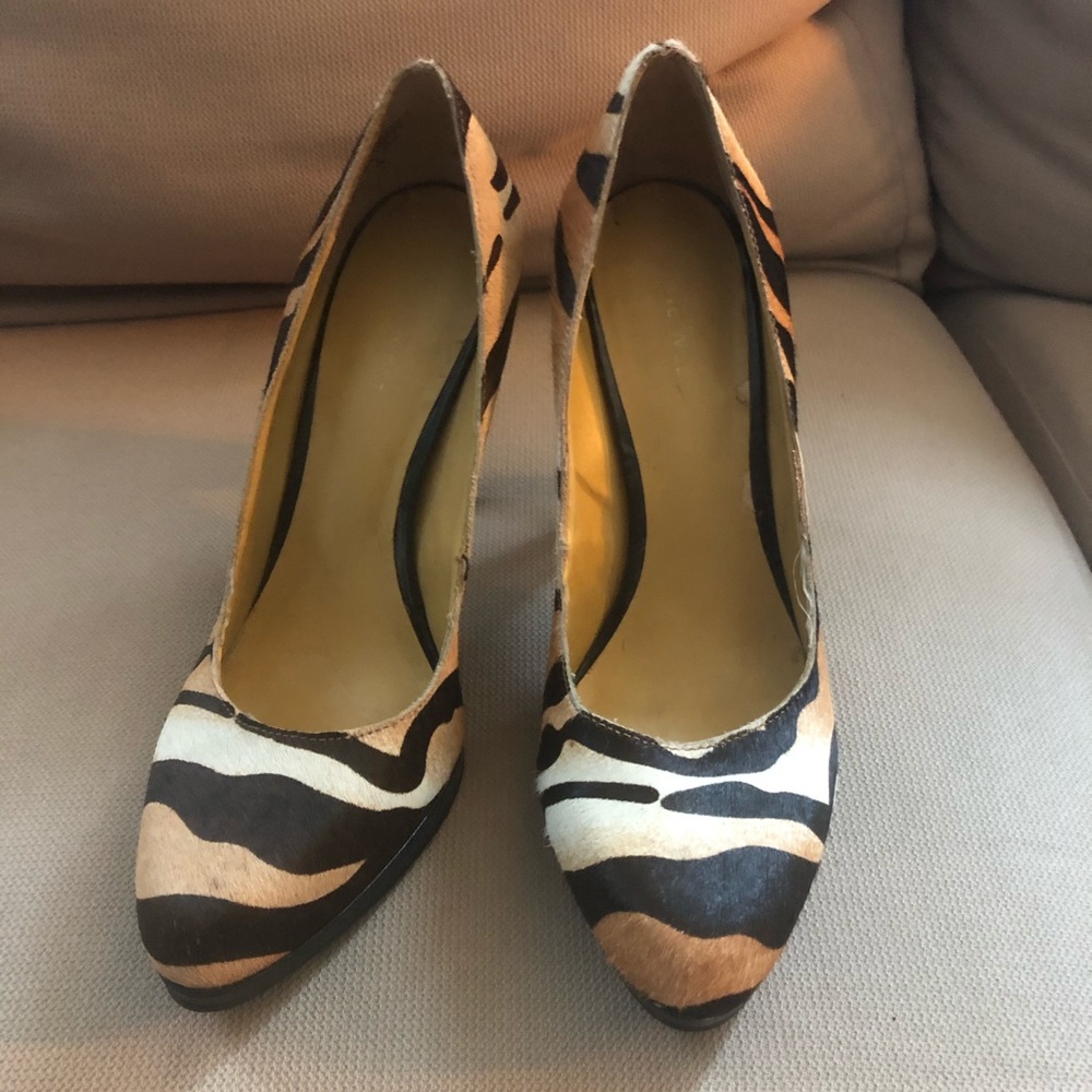 Tiger print heels - Nine West 3” heel